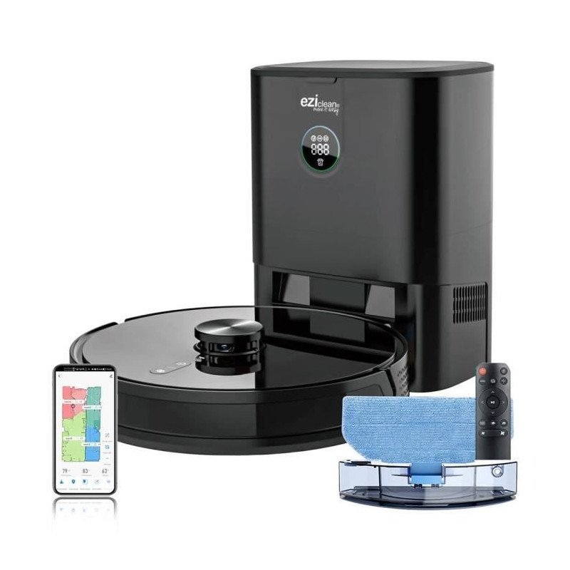 Connected Robot Vacuum Cleaner with suction base EZICLEAN I-Bot Z7 Sma
