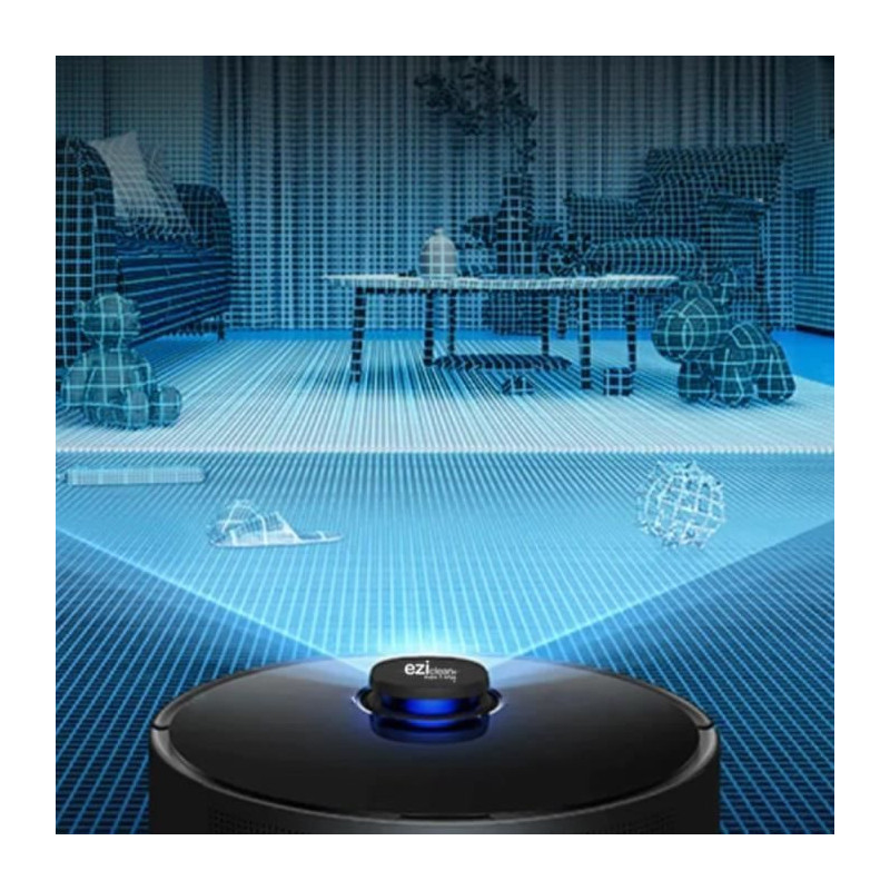 Connected Robot Vacuum Cleaner with suction base EZICLEAN I-Bot Z7 Sma