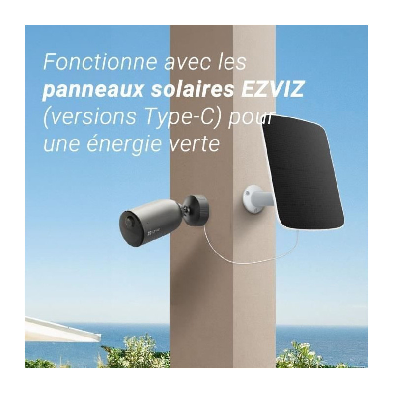 Motorized outdoor camera - EZVIZ - EB3 4G - 4G battery - AI detection