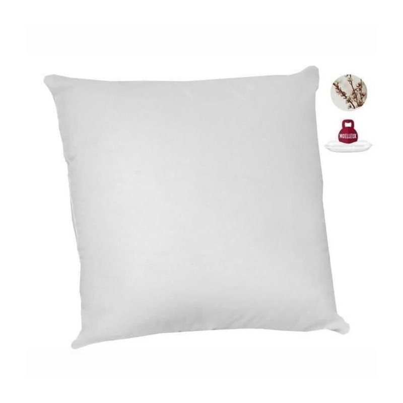 Set of 2 anti-mite pillows - 60 x 60 cm - 100% organic cotton - ABEIL