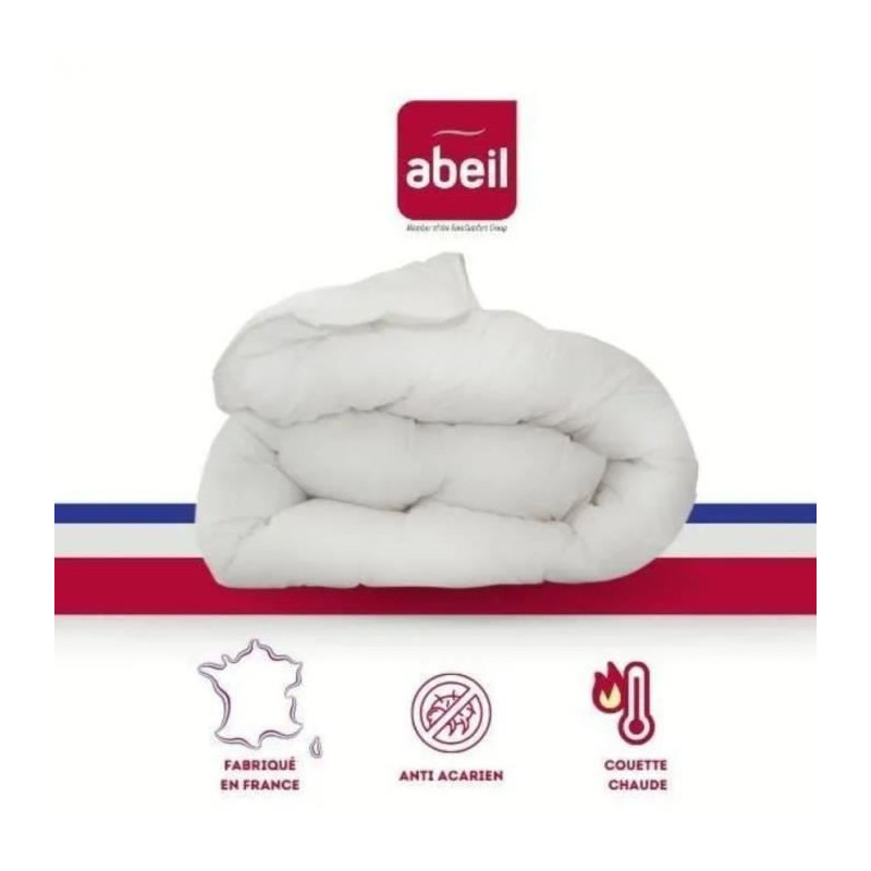 Anti -Acurian duvet - 220 x 240 cm - hot - 400 g/m² 2 people - White