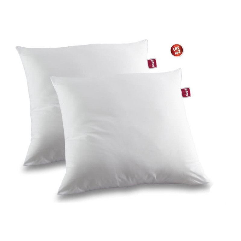 Set of 2 anti -acarian pillows - 60 x 60 cm - 100% Bioma treated cotto