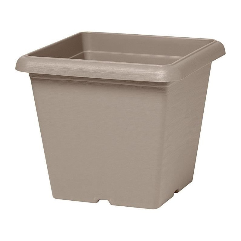 Square flower pot - GARDEN ID - Teramo Taupe - 40 x 35 cm - Scratch re