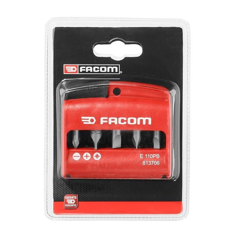 10 mixed jacks of screwing 1/4 '' + EMBOUT - FACOM - E.110PB