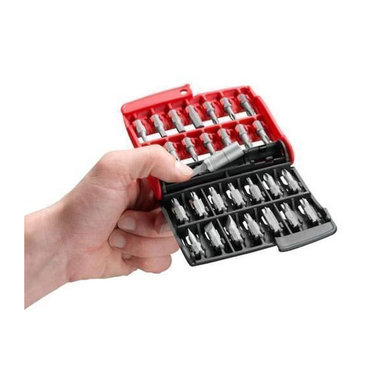 Box 28 tips (slit / pH / pz / 6 sides / torx) - Facom - E.120PB