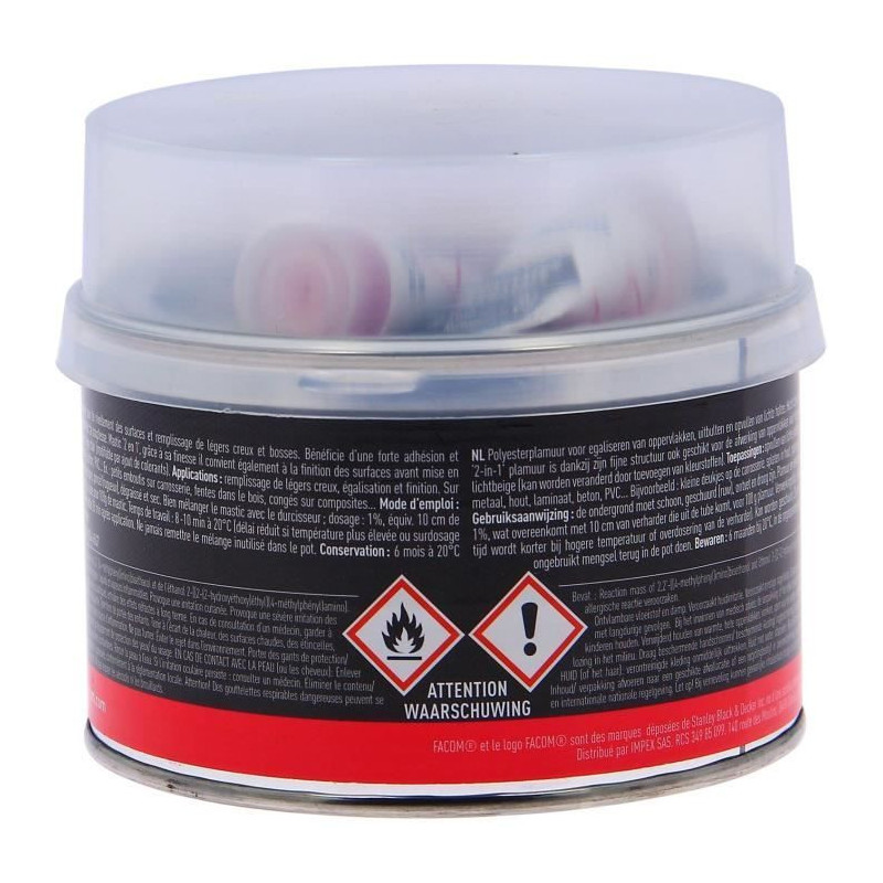 Facom Soft Polyester 2N1 - with hardener - 500 g
