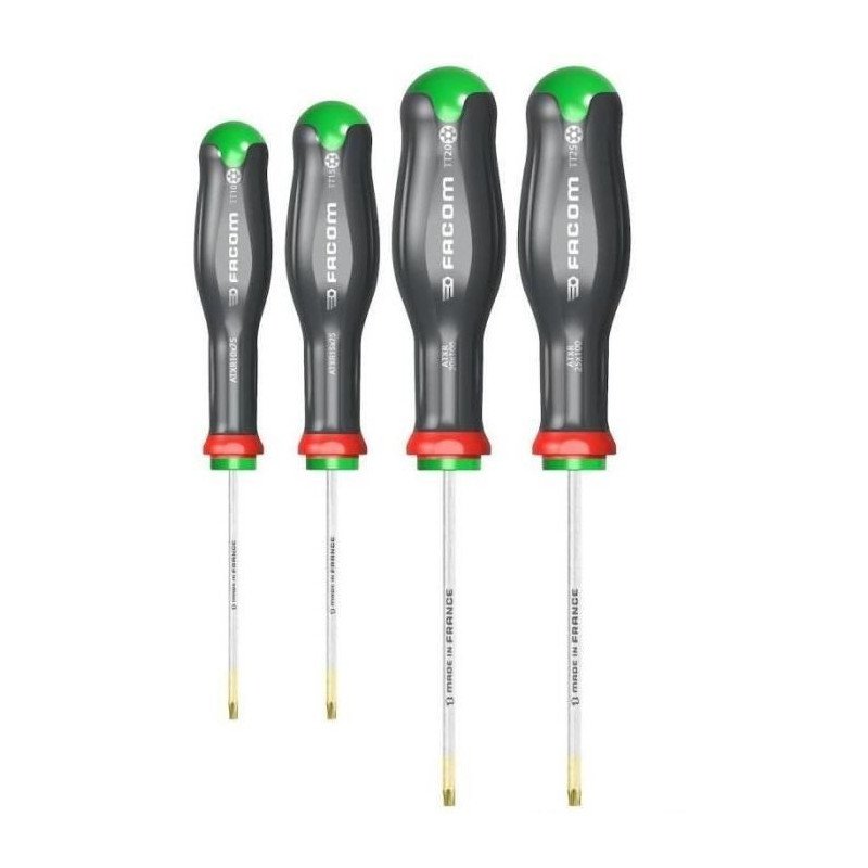 FACOM SET OF 4 PROTWIST RESISTORX / ATXR SCREWDRIVERS