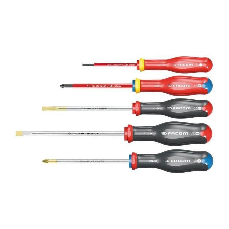 FACOM SET OF 5 PROTWIST SCREWDRIVERS
