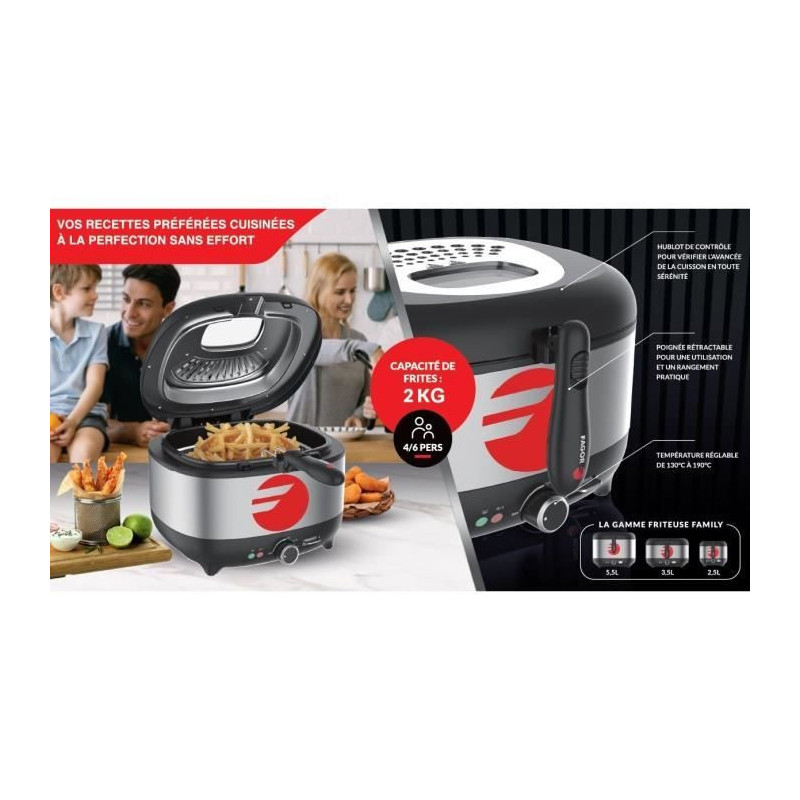 Electric Fryer - FAGOR - FG2310 - 3.5L -1800 W - Anti-odor filter - St