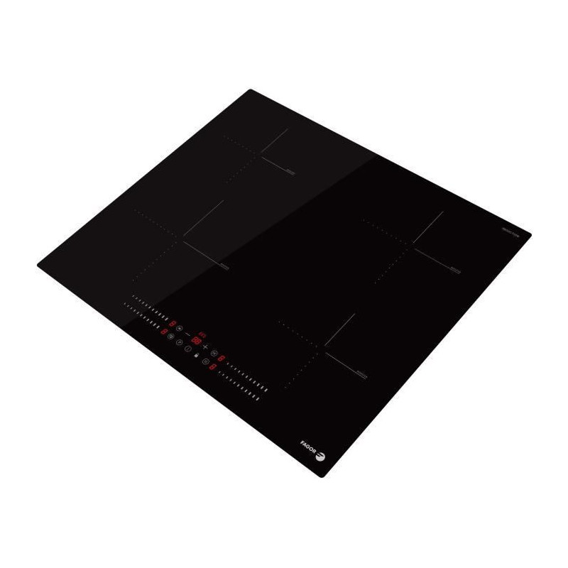 Hob - FAGOR - FTI468 - 59 cm - 4 induction burners - Black glass