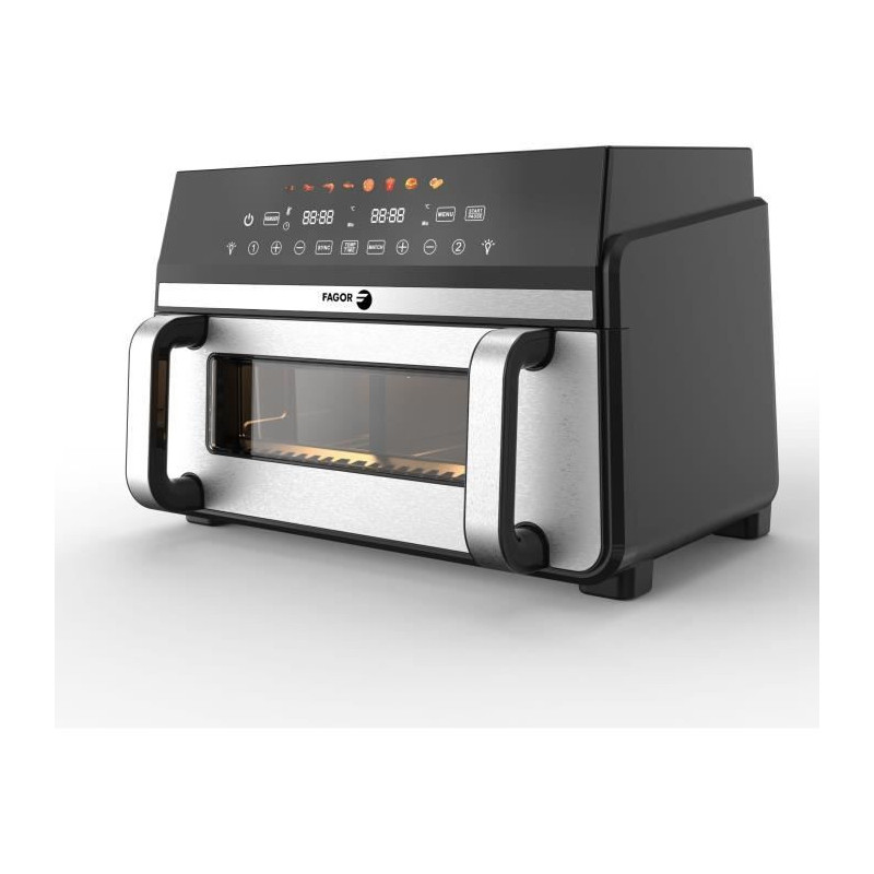 FAGOR Oil-free Fryer - Airfryer FG10AF - Capacity 11L - Double 5.5L Ta
