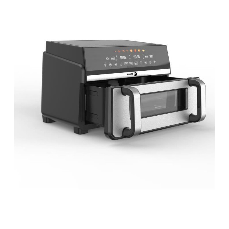FAGOR Oil-free Fryer - Airfryer FG10AF - Capacity 11L - Double 5.5L Ta