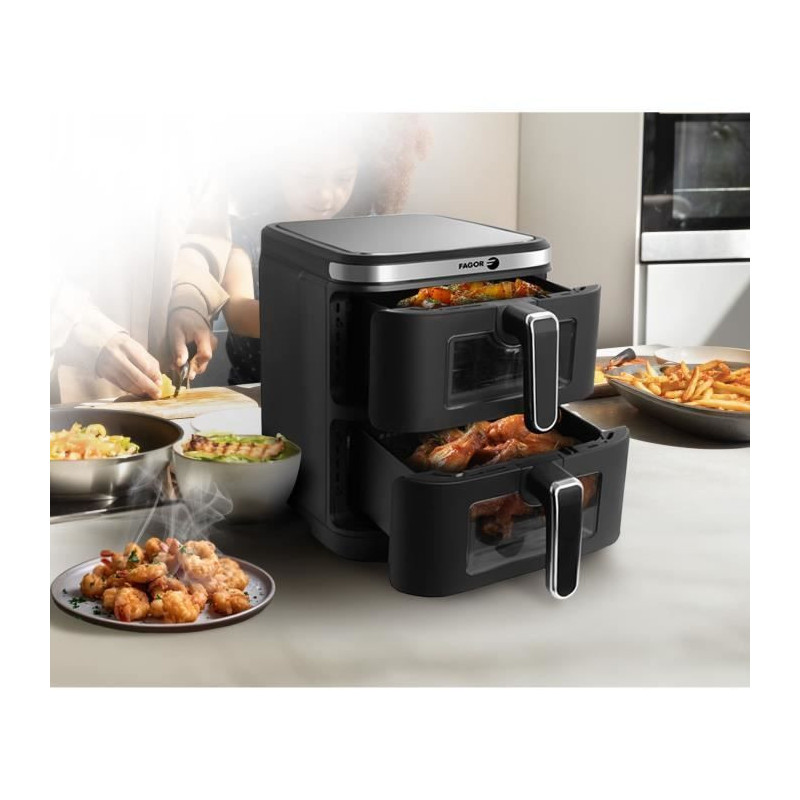 FAGOR oil-free fryer - Airfryer FGD11 - Capacity 11L - Double tanks 5.