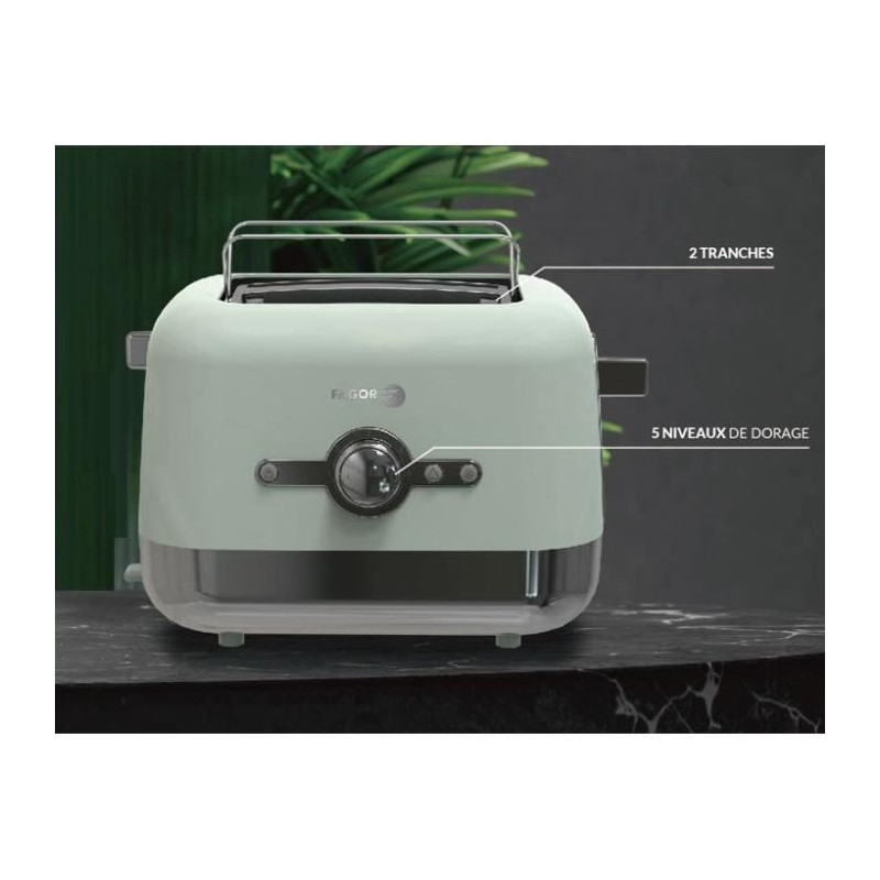 Toaster - FAGOR - FG1930 - 3 functions: Reheat, Cancel, Defrost