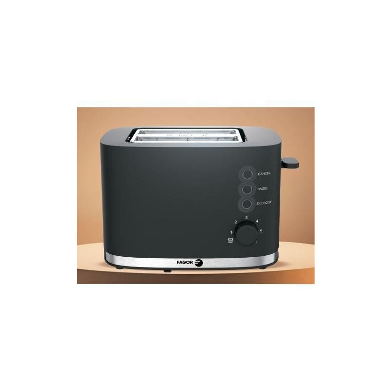 Toaster - FAGOR - FG250 - 4 functions: Bagel, Reheat, Cancel, Defrost