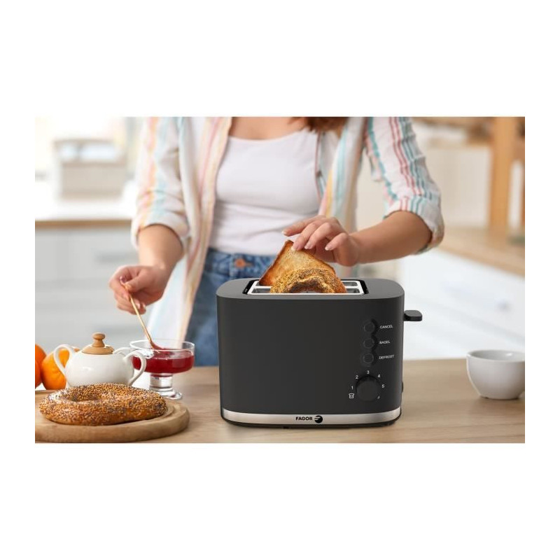 Toaster - FAGOR - FG250 - 4 functions: Bagel, Reheat, Cancel, Defrost