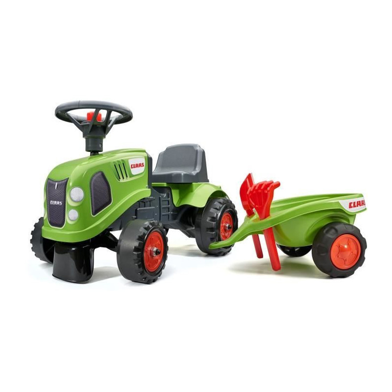 FALK - 212C - Claas tractor carrier with trailer, shovel and rake