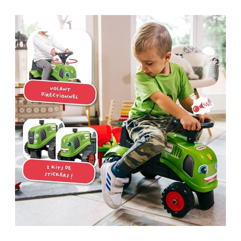 FALK - 212C - Claas tractor carrier with trailer, shovel and rake