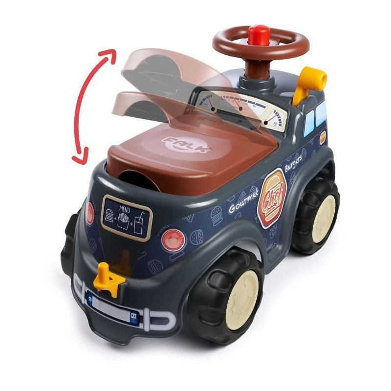 FALK - Food Truck Carrier - opening seat, steering wheel with horn, tr