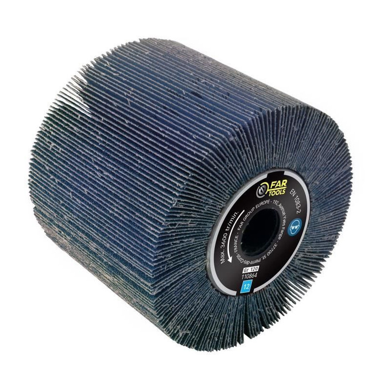 Fartools with abrasive strips A120 Ø120mm/L100mm