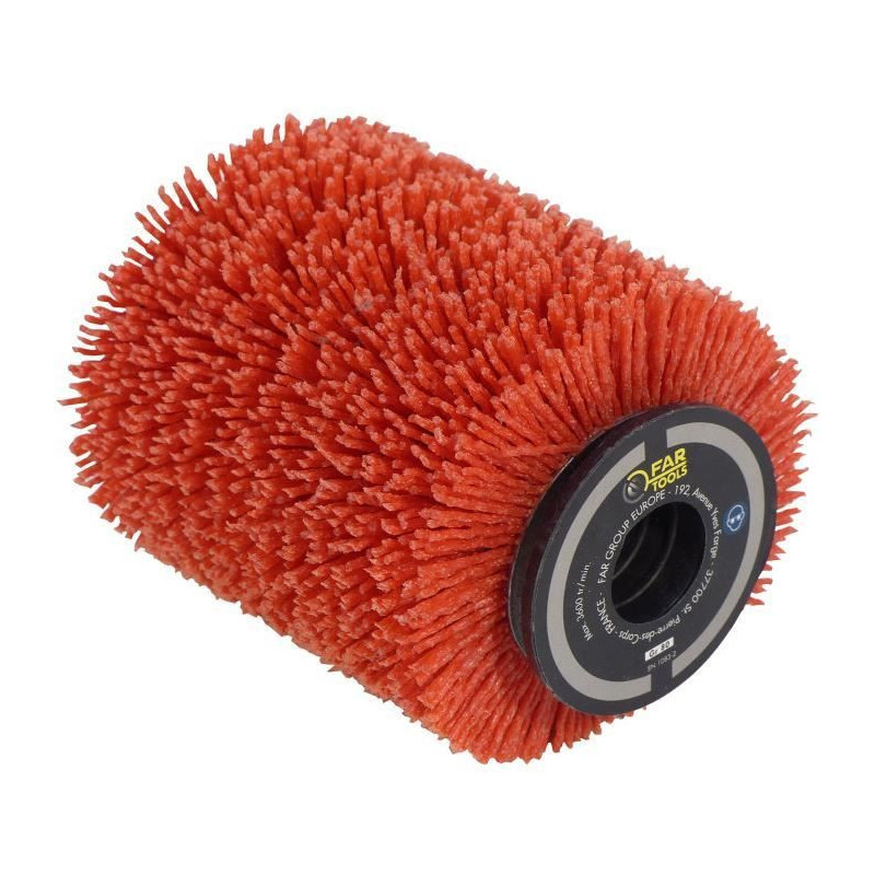 Abrasive nylon brush Ø80mm - L 100mm for scrubbing / degreasing / cle