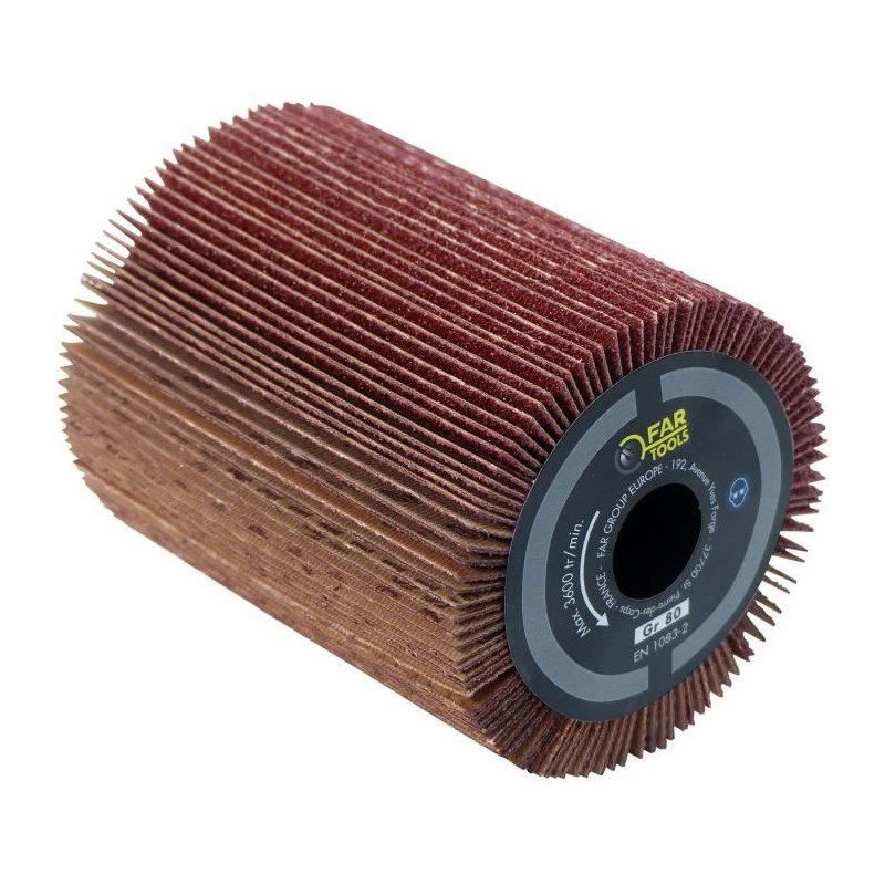 Abrasive strip brush Ø80mm - L 100mm to sand