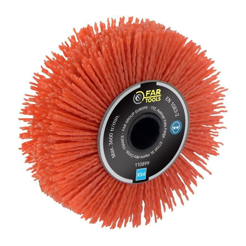 Fartools precision brush with abrasive nylon Ø120mm/l20mm