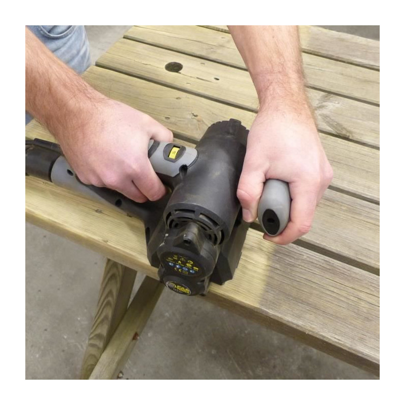 Compact renovator 420W abrasive flap brush Ø80mm