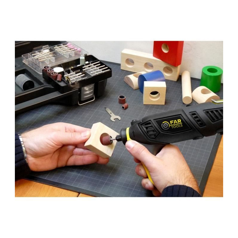 FARTOOLS DCP 170 Mini Grinder - 170 W - speed variator - quick tool ch