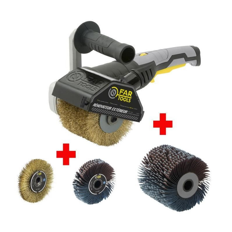 FARTOOLS PACK REX120C EXTERIOR RENOVATOR + PRECISION METAL BRUSH + PRE