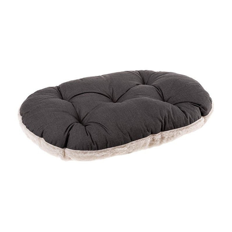 Cushion - FERPLAST - RELAX 78/8 - 78 x 50 cm - Fabric and fur