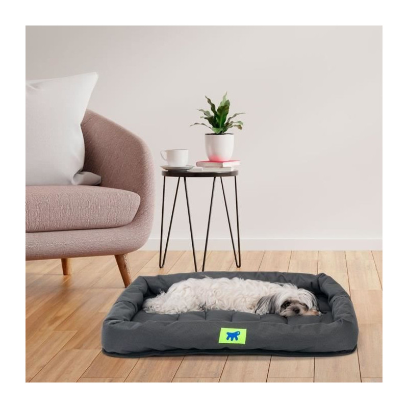 Dog mattress - FERPLAST - TENDER TECH - 61 x 46 x 5 cm - Black - Remov