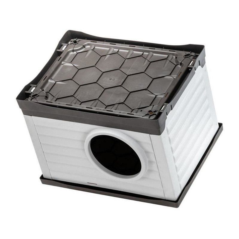 Niche - FERPLAST - PETVILLA 60 - 54 x 43 x 38.5 cm - White / Gray