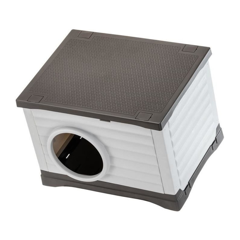 Niche - FERPLAST - PETVILLA 60 - 54 x 43 x 38.5 cm - White / Gray