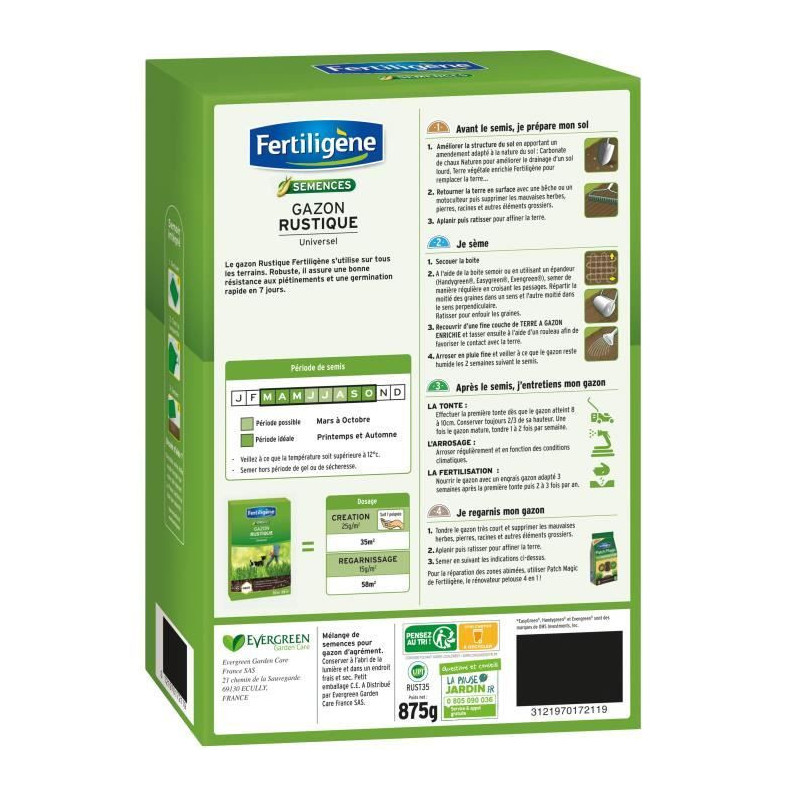 FERTILIGENE Universal Rustic Grass - 875 g