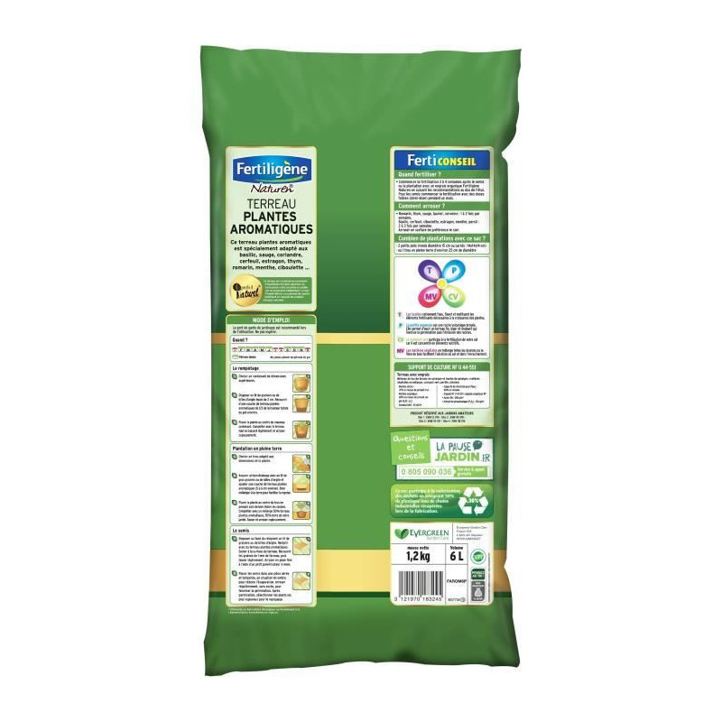 Fertiligene - soil aromatic plants 6L