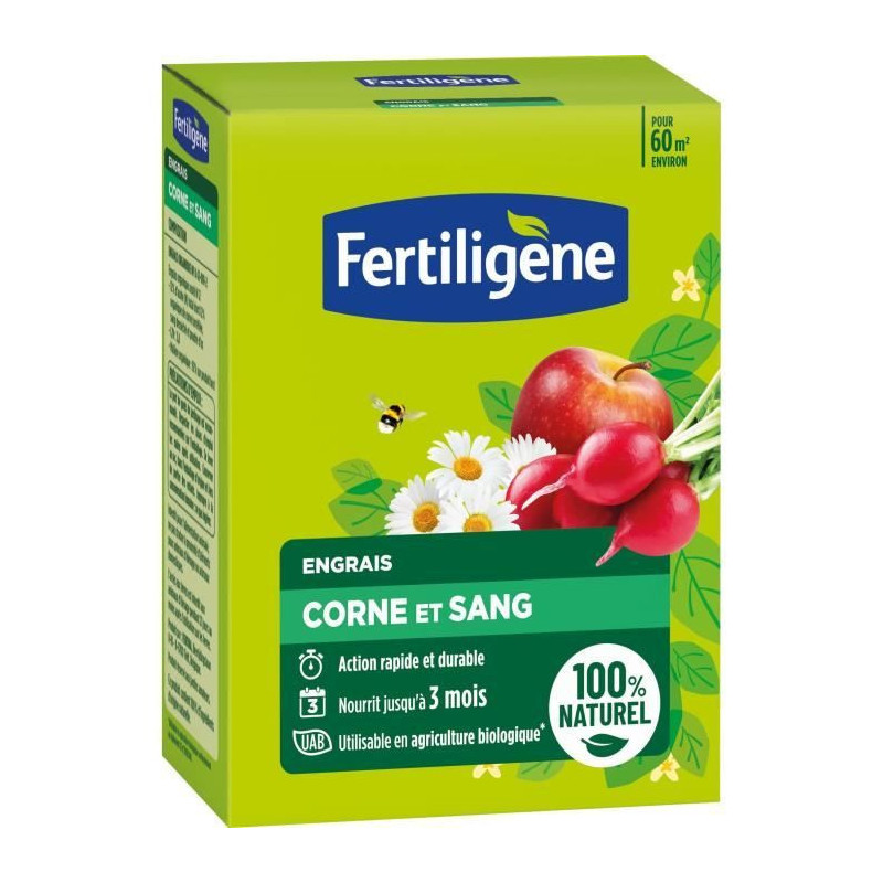 FERTILIGENE FCOSAN3 - Horn and Blood Fertilizer 3 kg - Fast and long-l
