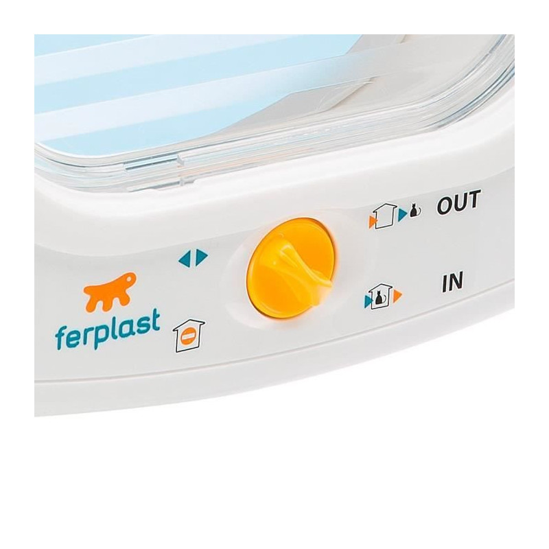 FERPLAST Chatiere Plastic Swing - 26.2 x 10.2 x 31.2 cm - White - For