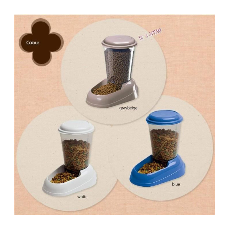 ZENITH dog food dispenser - Plastic - 3L - FERPLAST