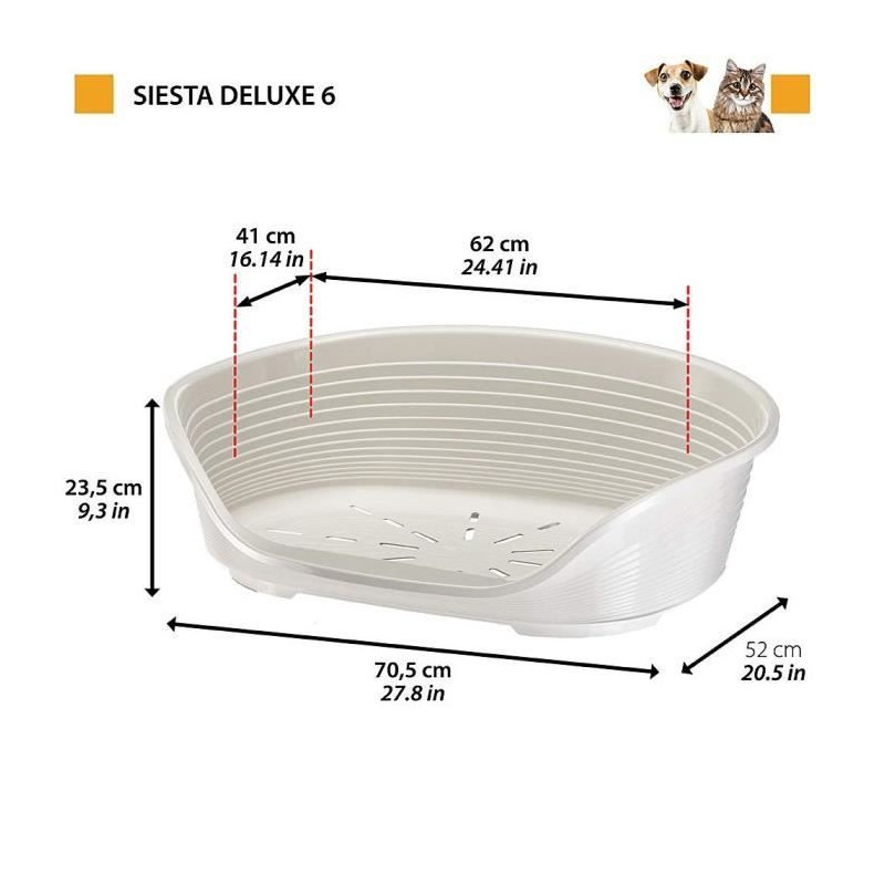 Siesta Deluxe Plastic Bin Size 6 Black
