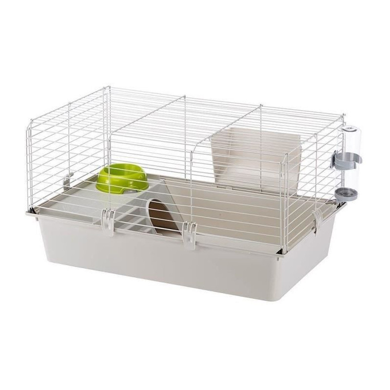 Cage - FERPLASTE - CAVIE 80X1 - 77 x 48 x 42 cm - Light gray