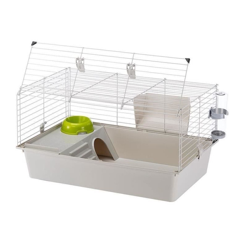 Cage - FERPLASTE - CAVIE 80X1 - 77 x 48 x 42 cm - Light gray