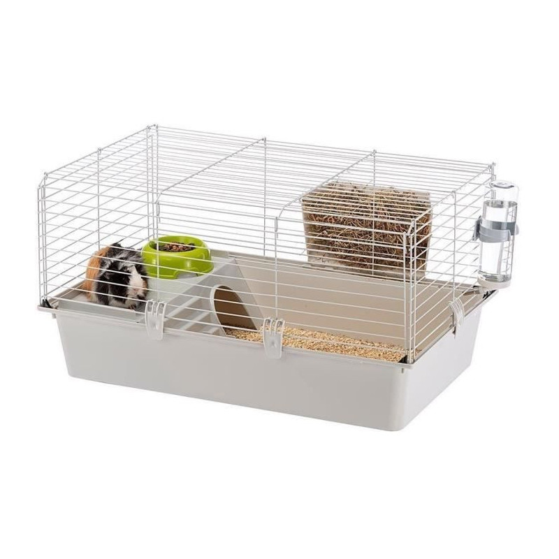 Cage - FERPLASTE - CAVIE 80X1 - 77 x 48 x 42 cm - Light gray