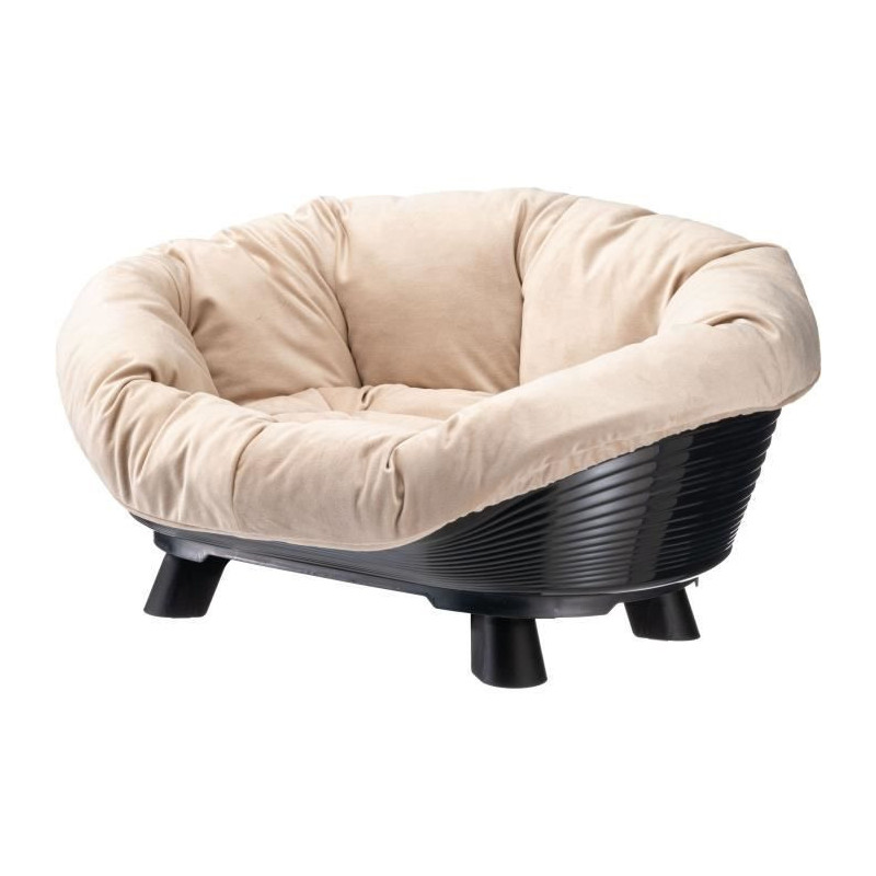 Basket - FERPLAST - SOFA THRONE 4 - With cushion - Black