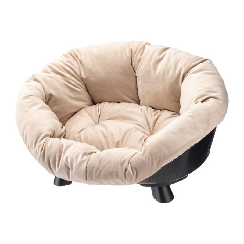 Basket - FERPLAST - SOFA THRONE 4 - With cushion - Black