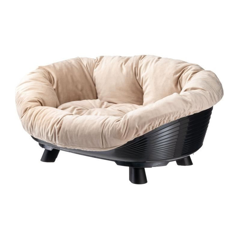 Basket - FERPLAST - SOFA THRONE 6 - With cushion - Black
