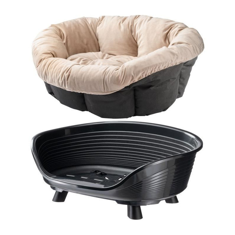 Basket - FERPLAST - SOFA THRONE 6 - With cushion - Black