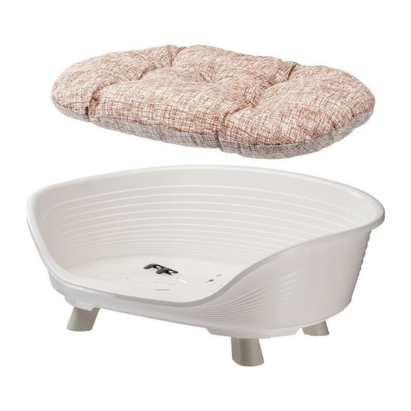 Basket - FERPLAST - THRONE 6 - With relax cushion - White