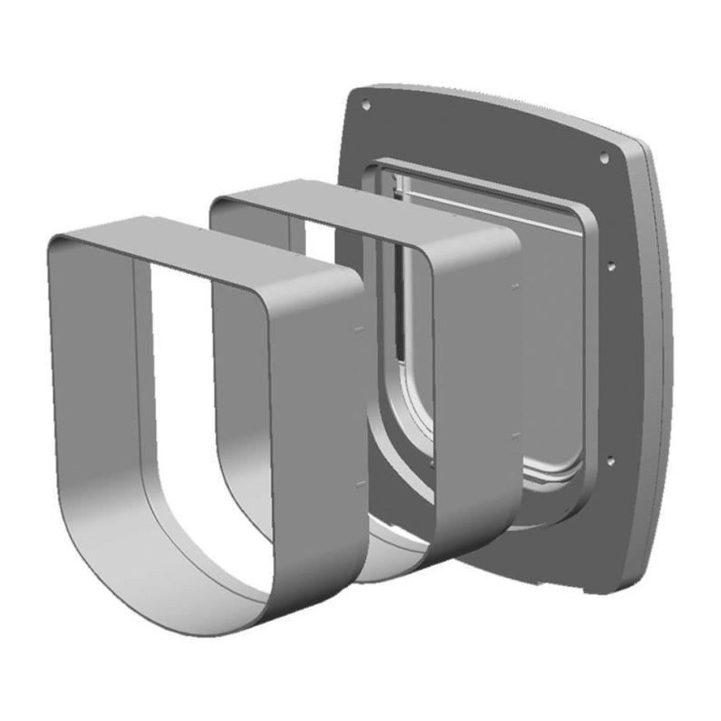 Extension tunnel - FERPLAST - For Swing 3/5 cat flaps - Gray