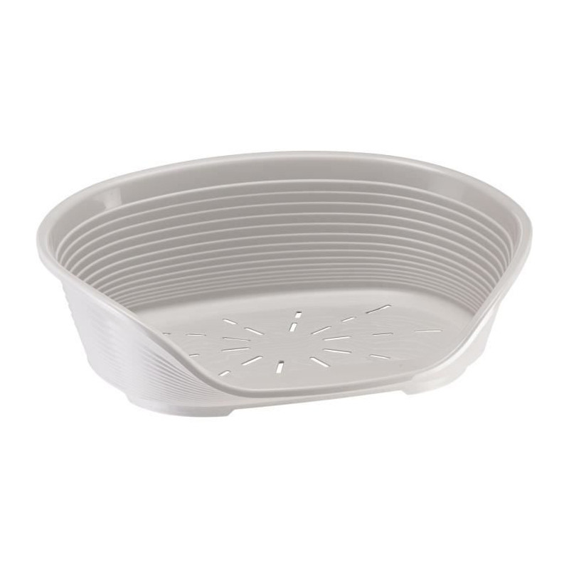 SIESTA DELUXE Basket Size 2 - 49*36*17.5 cm - Light Grey - FERPLAST
